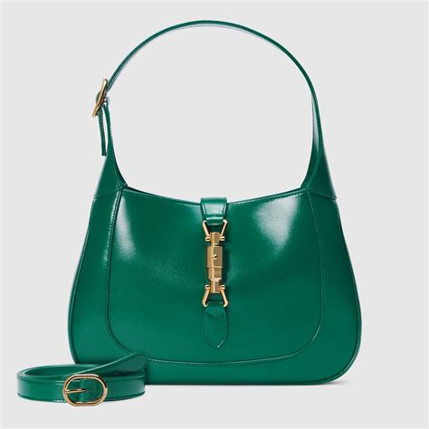 gucci green leather jackie hobo bag|Gucci hobo bag vintage black.